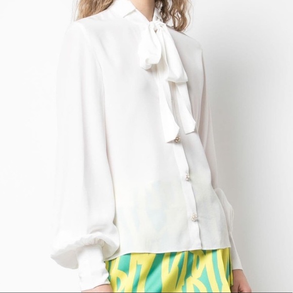 NWT Alexis Silk Blouse (M) - Picture 10 of 10